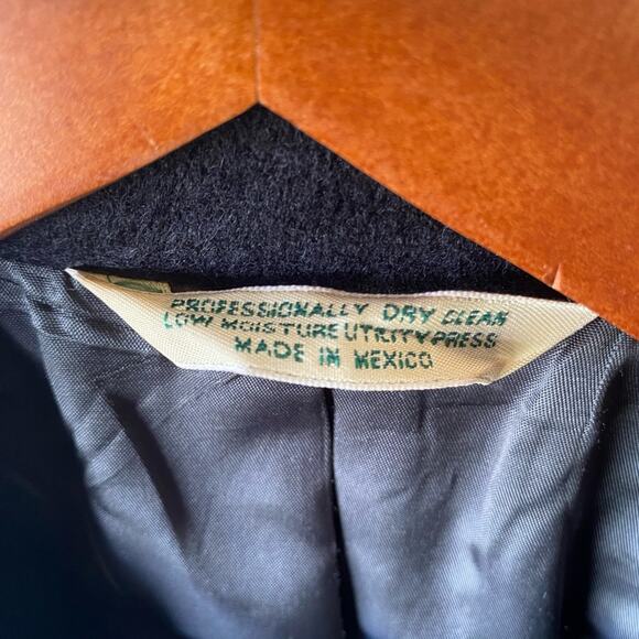 Evan Picone Black 100% Camel Hair 2 Button Sport Coat Men's Jacket 42S - Picture 4 of 5